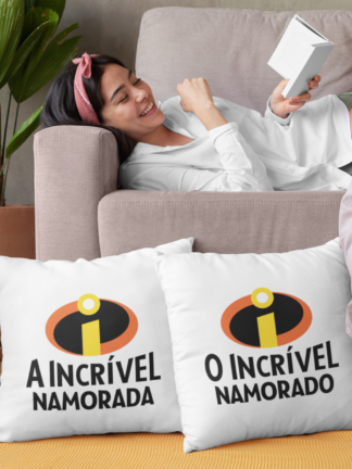 Os Incríveis Namorados - Conjunto 2 Almofadas
