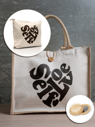 Conjunto Mala + Necessaire + Mini Escova com Espelho