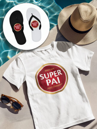 Super Pai (Super Bock) - conjunto de T-Shirt e Chinelos Havaianas