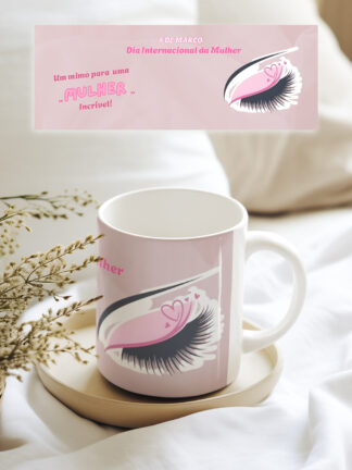 Dia Internacional da Mulher - Caneca de cerâmica