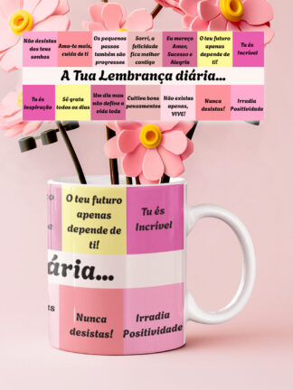 Lembrança Diária - Caneca de cerâmica