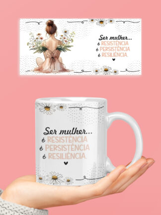Mulher - Caneca de Cerâmica