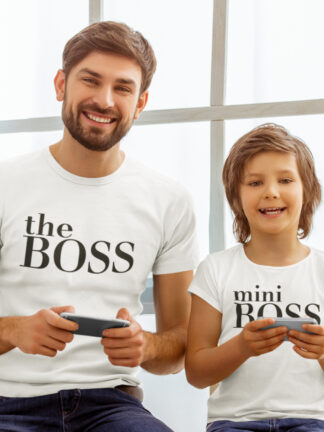 Conjunto de 2 T-shirts "The Boss & Mini Boss"