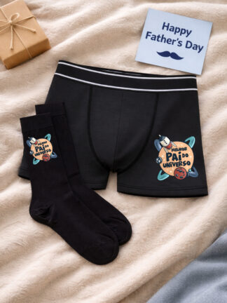 O Melhor Pai do Universo - conjunto de Boxers e Meias