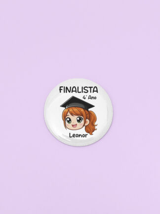 Crachá Finalista de 4º Ano Menina Ruiva
