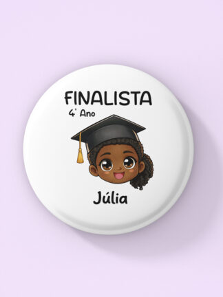 Crachá Finalista de 4º Ano Menina Africana