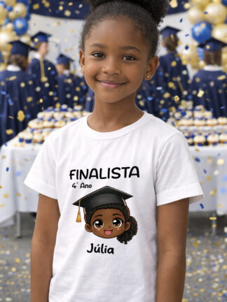 T-shirt Finalista de 4º Ano Menina Africana