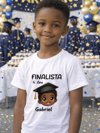 T-shirt Finalista de 4º Ano Menino Africano