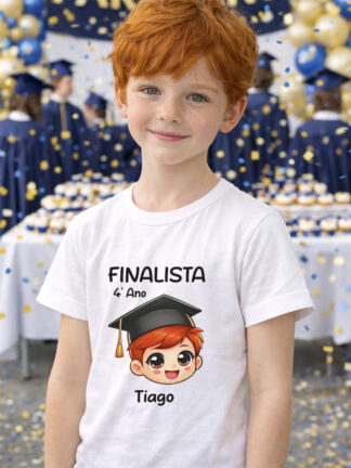 T-shirt Finalista de 4º Ano Menino Ruivo