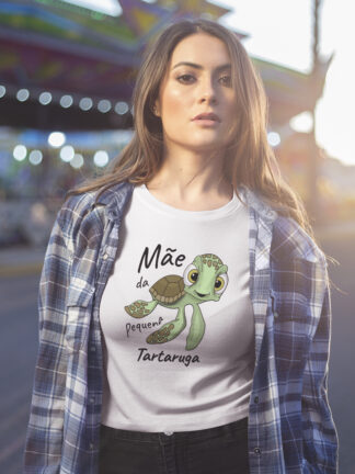 T-Shirt Mãe da Pequena Tartaruga