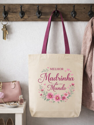 Tote Bag Melhor Madrinha do Mundo