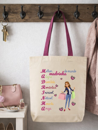 Tote Bag Qualidades da Melhor Madrinha do Mundo