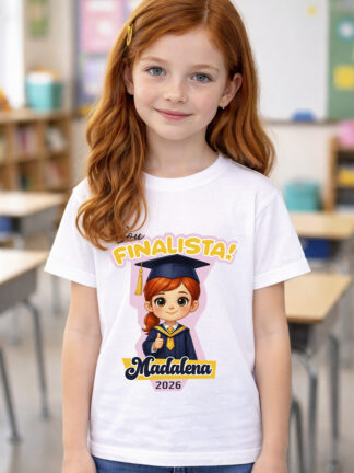 T-Shirt Sou finalista! Menina Ruiva