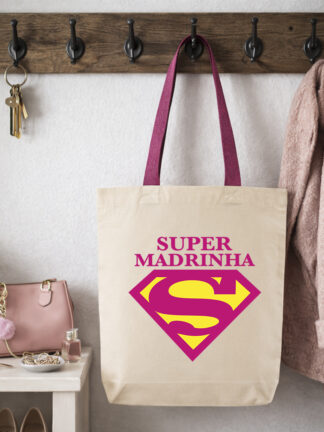 Tote Bag Super Madrinha (Super Homem)