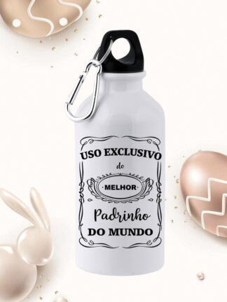 Garrafa de Alumínio Uso exclusivo do Melhor Padrinho do Mundo