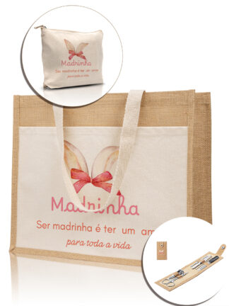Conjunto Ser Madrinha é ter um amor para toda a vida