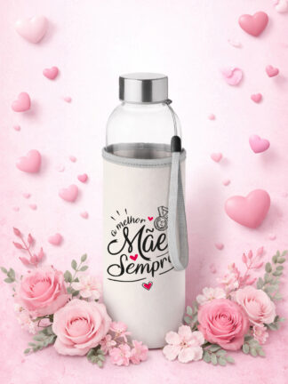 Garrafa de Vidro A melhor Mãe de sempre