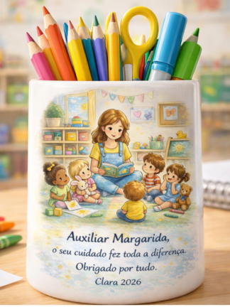 Porta-lápis Auxiliar (...) o seu cuidado fez toda a diferença