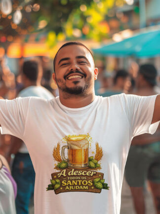 T-shirt A descer todos os Santos ajudam