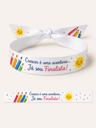 Pulseira Crescer é uma aventura. Já sou Finalista