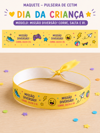 Pulseira Missão Diversão, Corre, salta e ri