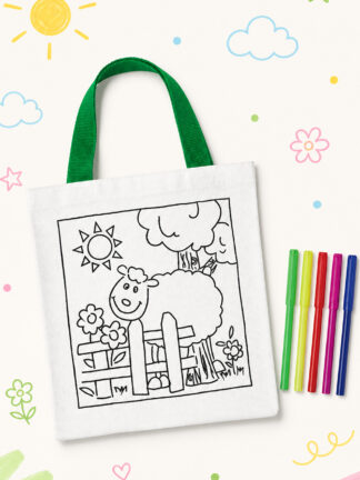 Tote bag para colorir