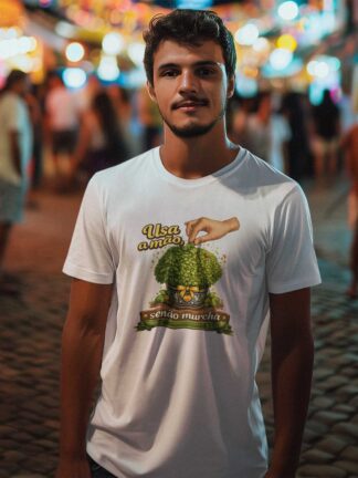 T-shirt Usa a mão senão murcha