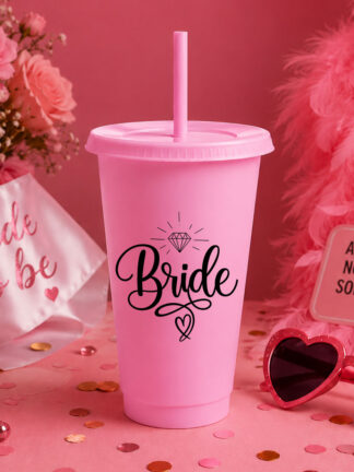 Copo com palhinha Diamante Bride