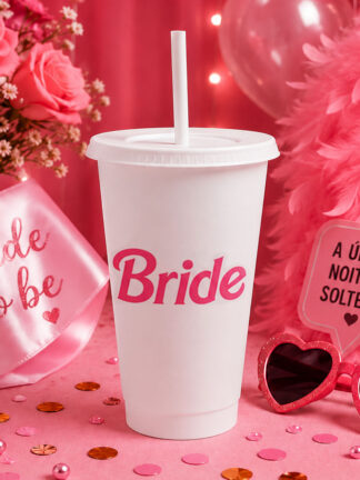 Copo com palhinha Bride