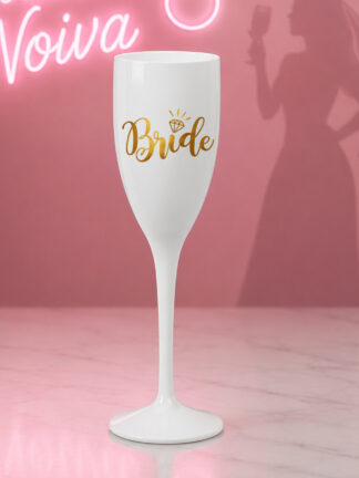 Flute de Champanhe Bride dourado