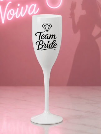 Flute de Champanhe Diamante Team Bride