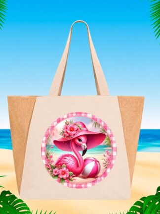 Saco de Praia Flamingo ao Sol
