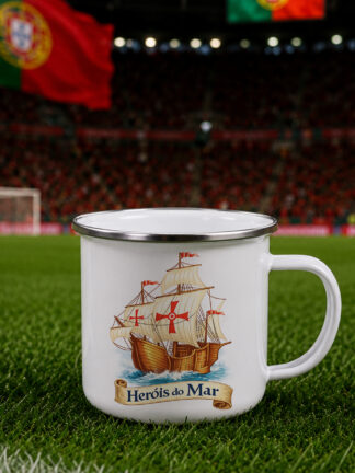 Caneca de Esmalte Heróis do Mar