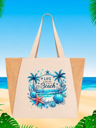 Saco de Praia Life is better at the beach