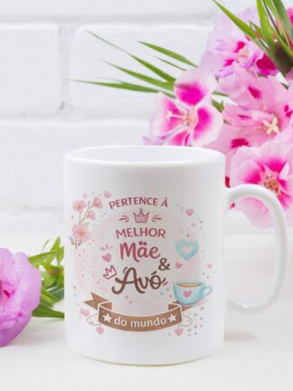 Caneca Pertence à melhor Mãe e Avó do Mundo