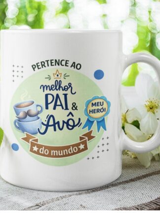 Caneca Pertence ao melhor Pai e Avô do Mundo