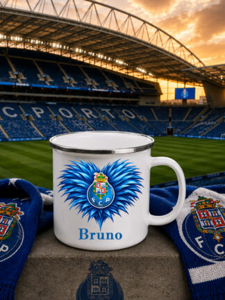 Caneca de Esmalte FC Porto coração