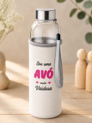 Garrafa de Vidro Sou uma Avó Vaidosa