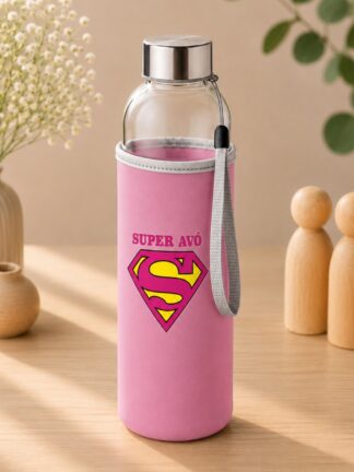 Garrafa de Vidro Super Avó (Super Homem)