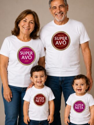 T-Shirts Super Avô, Super Neto e Super Neta (Super Bock)