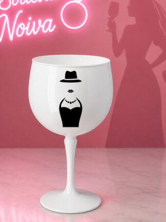 Copo de Gin Vestido da Noiva