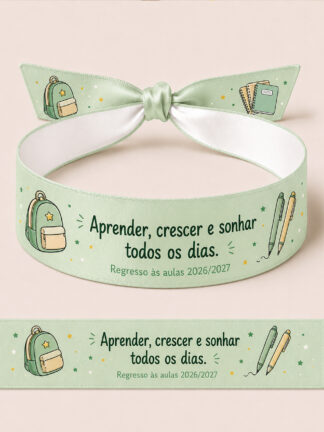Pulseira Aprender, crescer e sonhar todos os dias!
