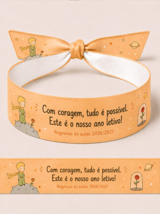 Pulseira Com coragem tudo é possível. Este é o nosso ano letivo!