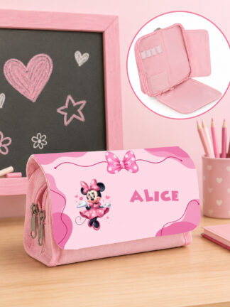 Estojo escolar com aba MINNIE