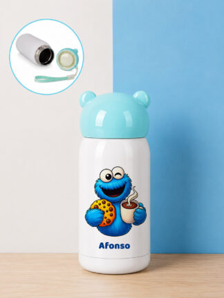 Garrafa Térmica infantil Monstro das bolachas (Rua Sésamo)