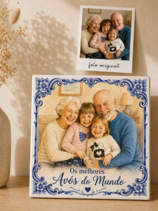 Azulejo personalizado Os melhores Avós do Mundo