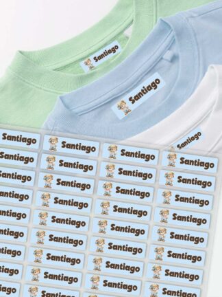 Etiquetas Termoaderentes para roupa Ursinho dos binóculos