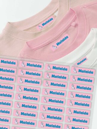Etiquetas Termoaderentes para roupa Unicórnio