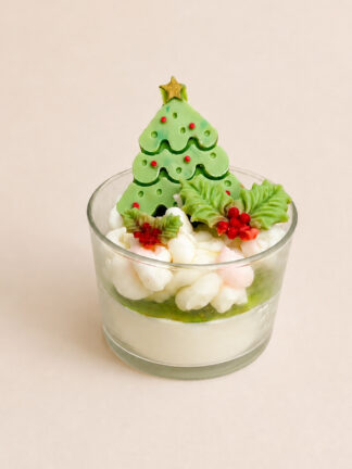 Vela de Natal com Árvore de Natal