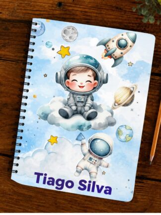 Caderno de Argolas Astronauta